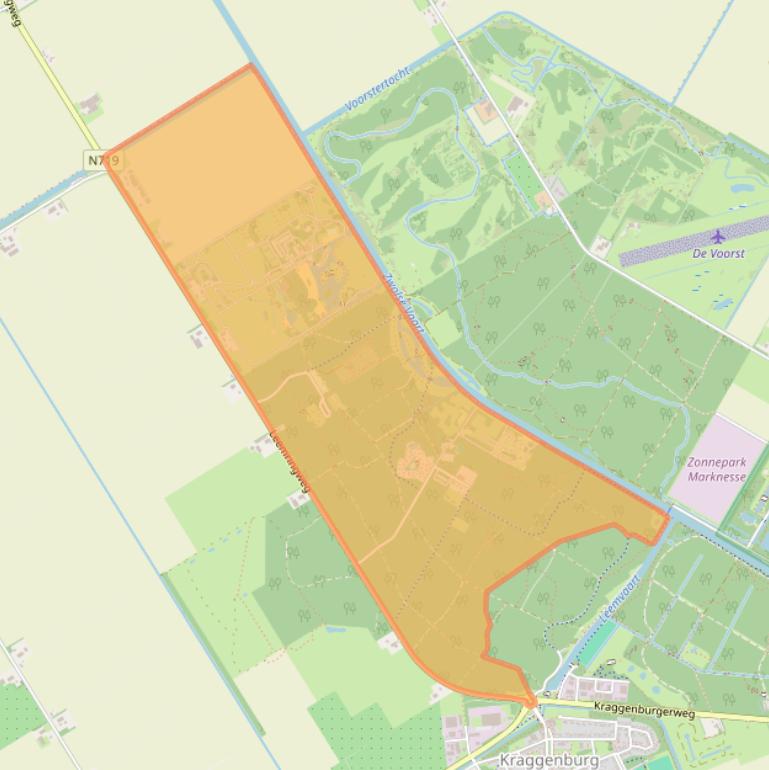 Kaart van postcodegebied 8317RD.