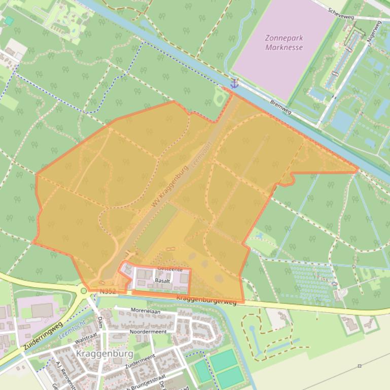 Kaart van postcodegebied 8317RH.