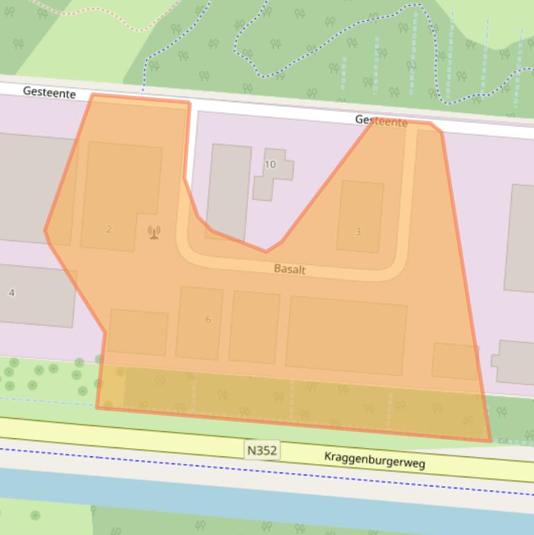 Kaart van postcodegebied 8317RJ.