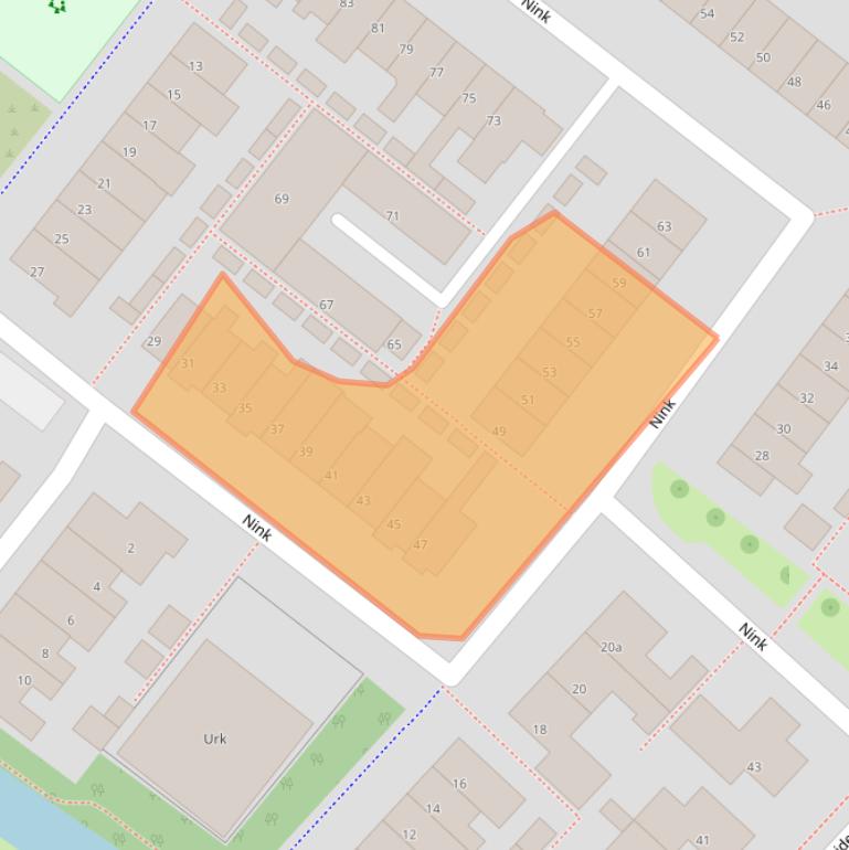 Kaart van postcodegebied 8321AB.