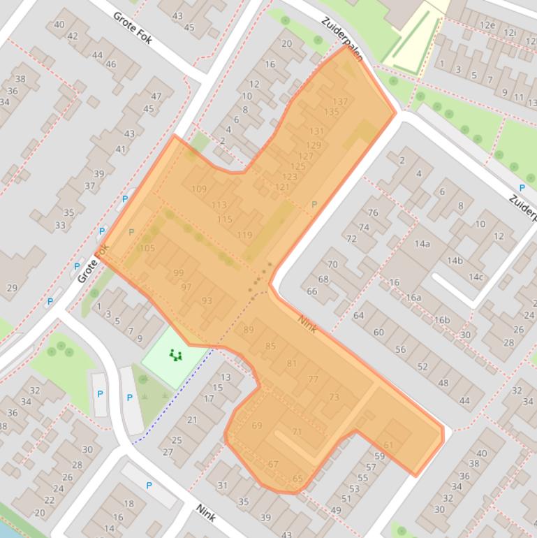 Kaart van postcodegebied 8321AC.