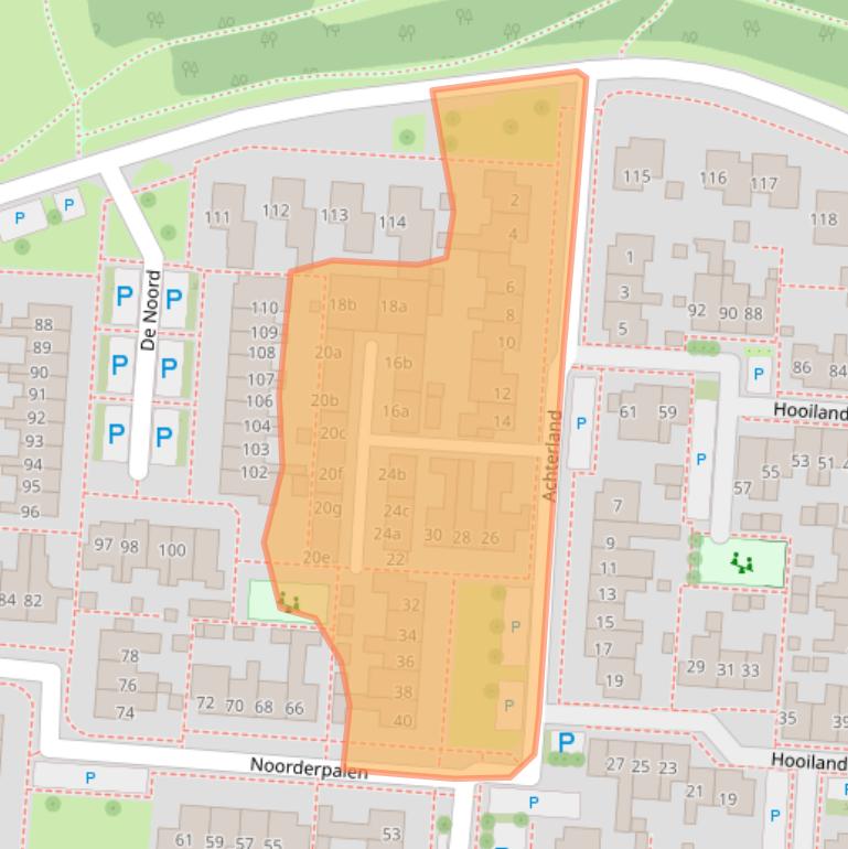 Kaart van postcodegebied 8321AD.