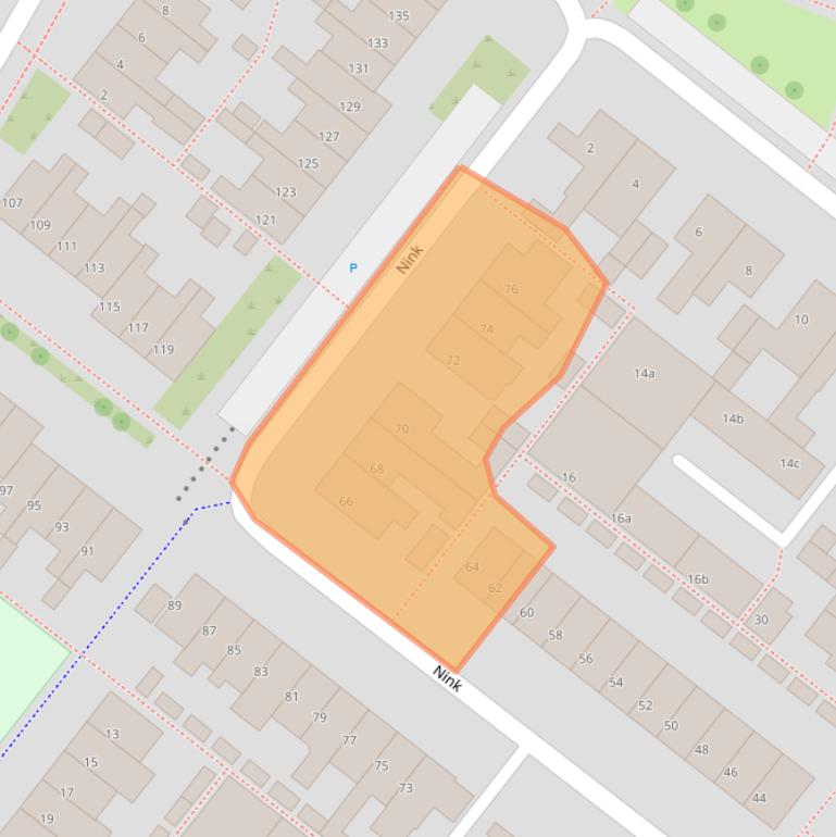 Kaart van postcodegebied 8321AJ.