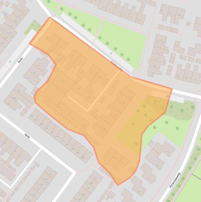 Kaart van postcodegebied 8321AL.