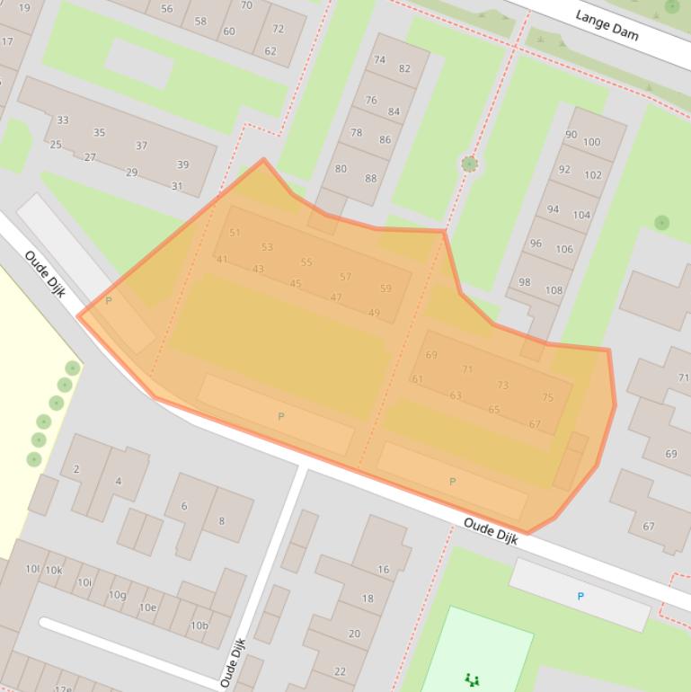 Kaart van postcodegebied 8321AN.