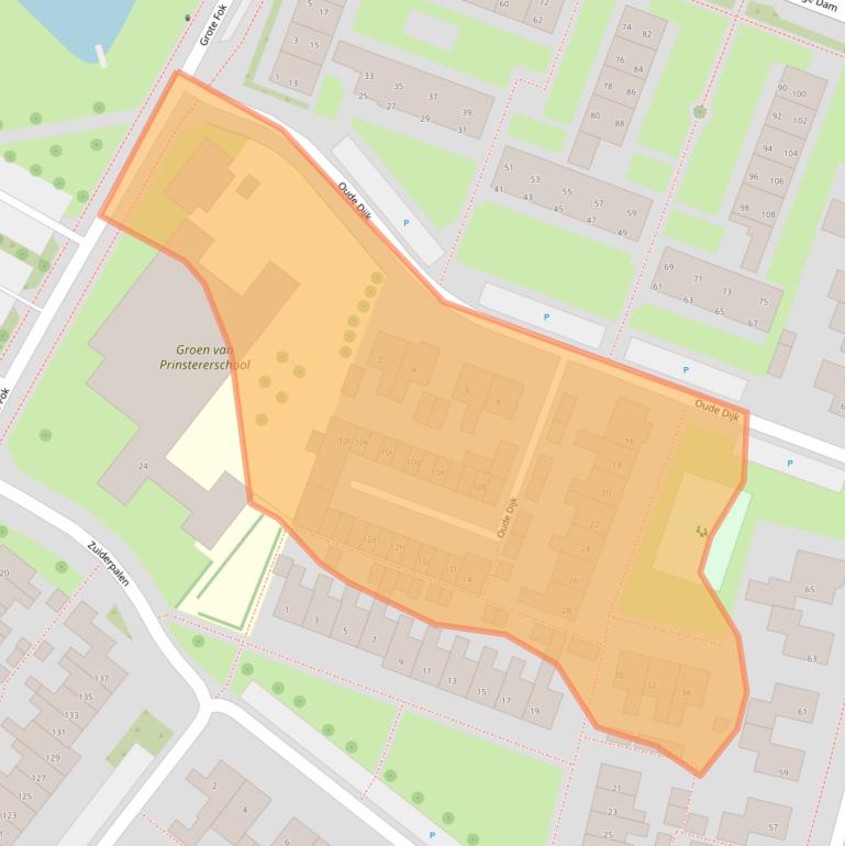 Kaart van postcodegebied 8321AP.