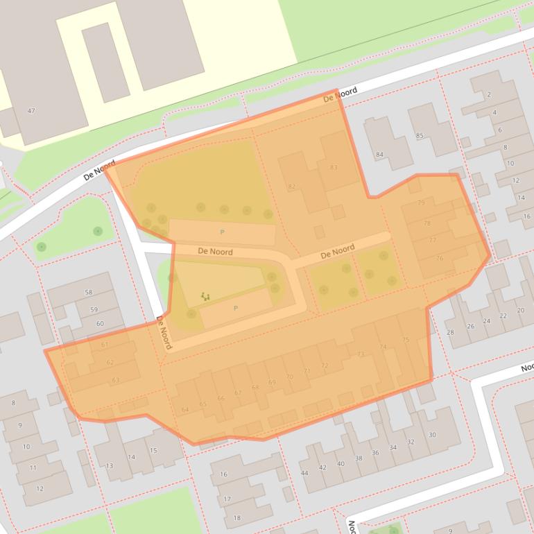 Kaart van postcodegebied 8321BD.
