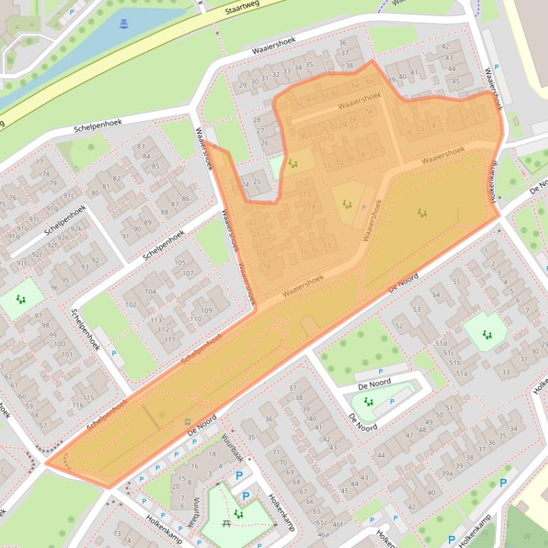 Kaart van postcodegebied 8321BG.