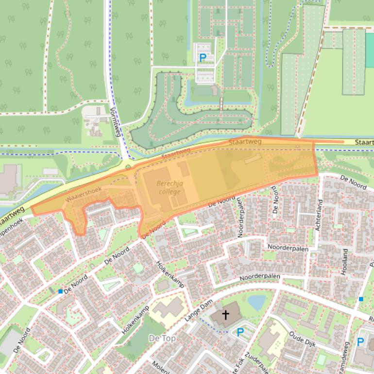 Kaart van postcodegebied 8321BH.