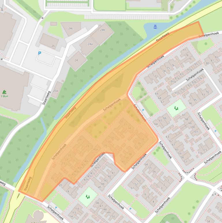 Kaart van postcodegebied 8321BK.