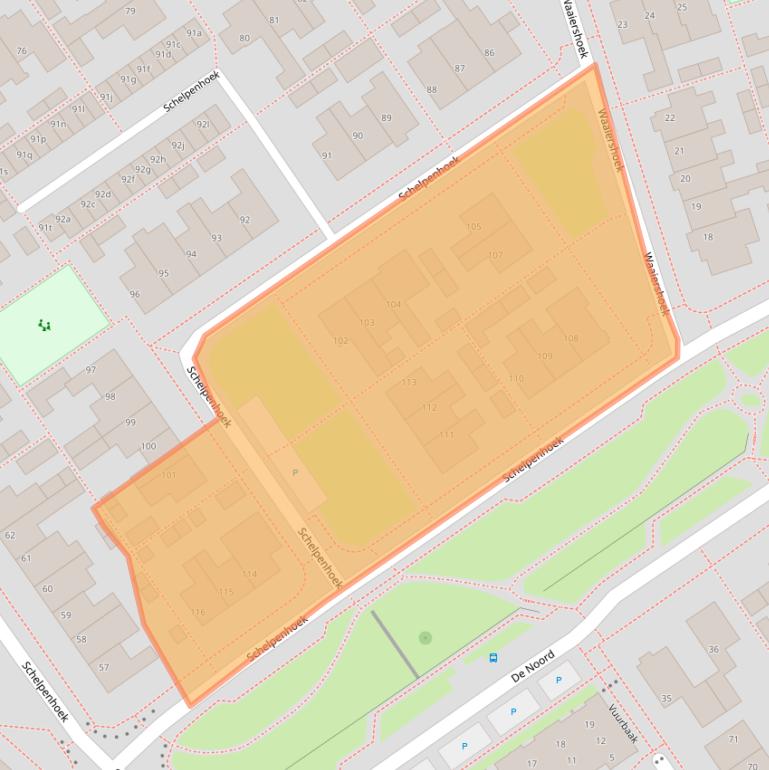 Kaart van postcodegebied 8321BP.