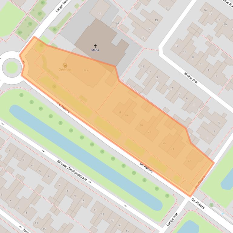 Kaart van postcodegebied 8321BT.