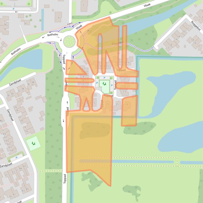 Kaart van postcodegebied 8321CC.