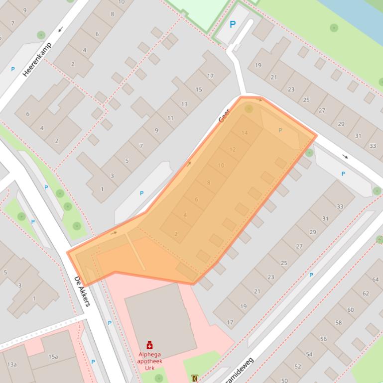 Kaart van postcodegebied 8321CE.