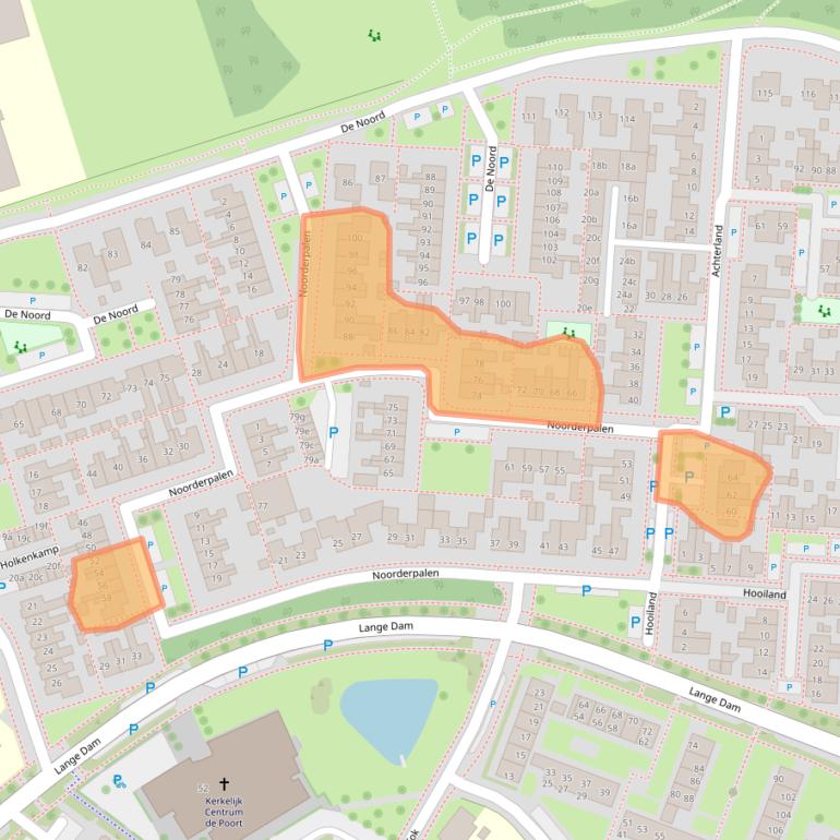 Kaart van postcodegebied 8321CP.