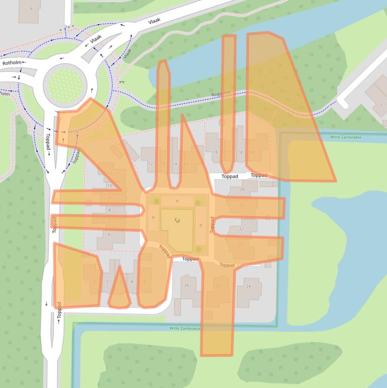 Kaart van postcodegebied 8321CS.