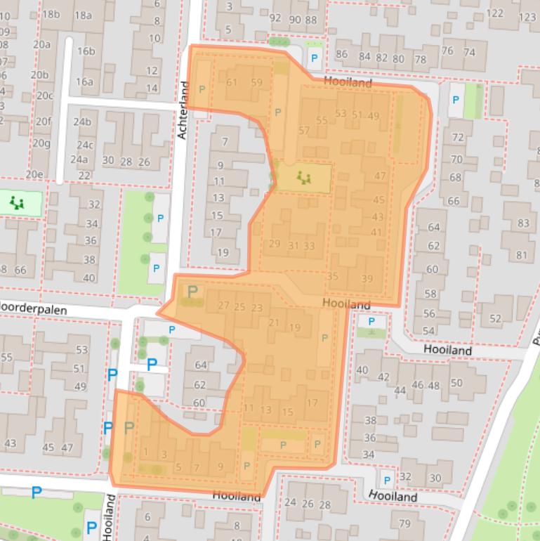 Kaart van postcodegebied 8321CZ.