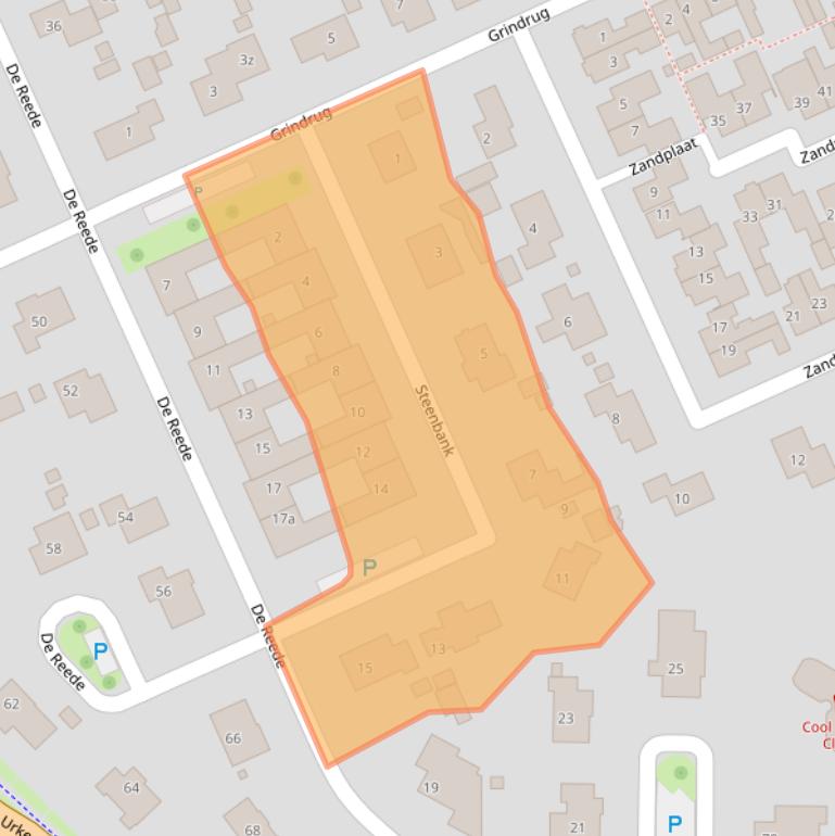 Kaart van postcodegebied 8321DC.