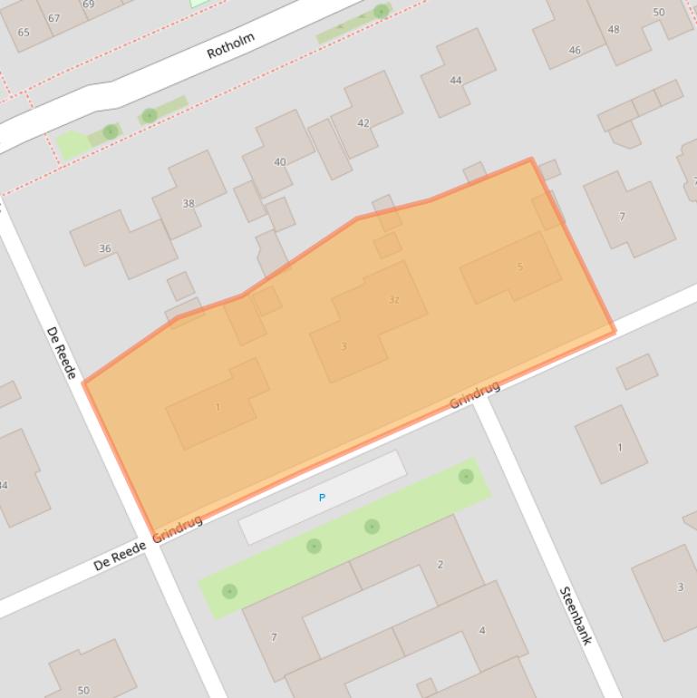 Kaart van postcodegebied 8321DD.