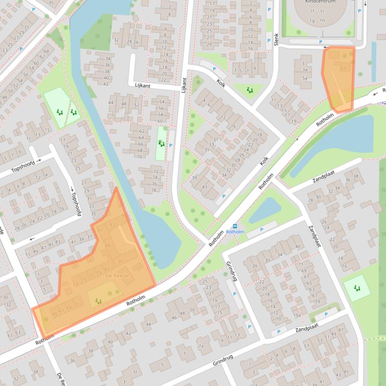 Kaart van postcodegebied 8321DJ.