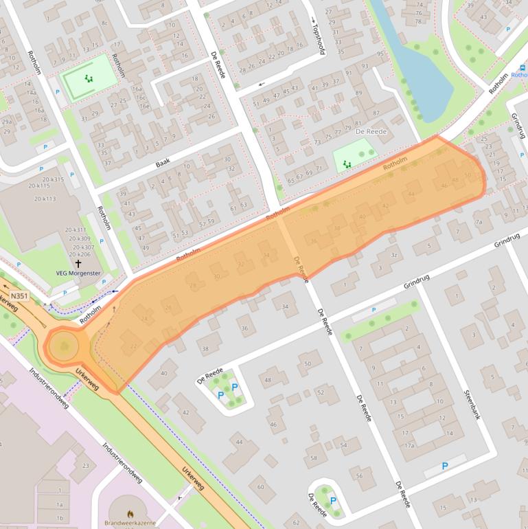 Kaart van postcodegebied 8321DL.