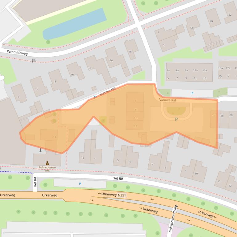Kaart van postcodegebied 8321DN.