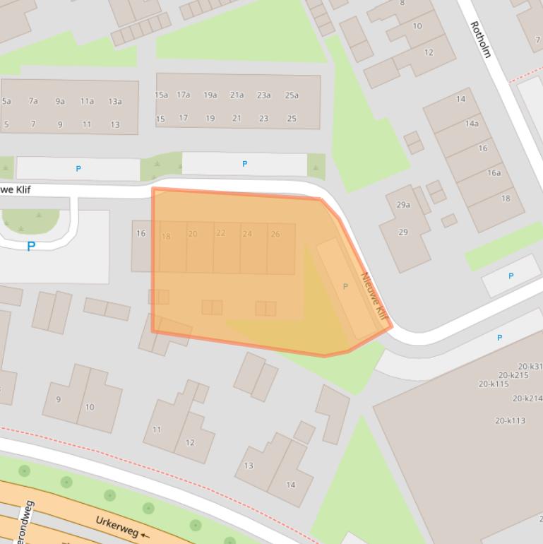 Kaart van postcodegebied 8321DP.