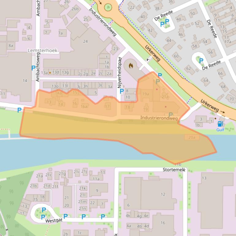 Kaart van postcodegebied 8321EB.