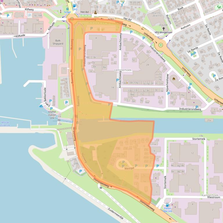 Kaart van postcodegebied 8321ED.