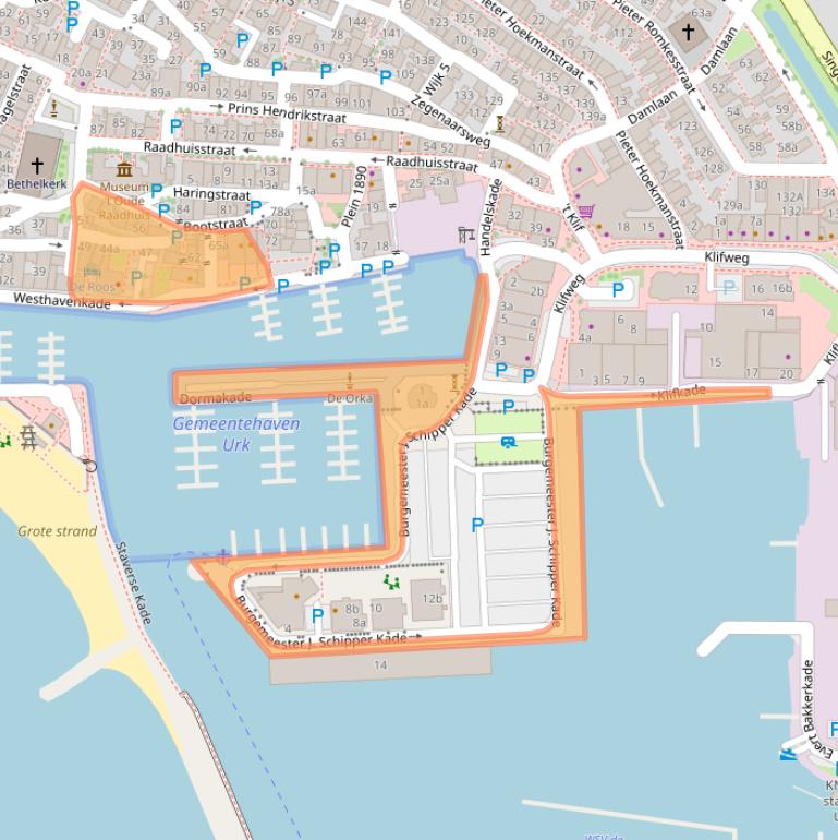 Kaart van postcodegebied 8321EM.