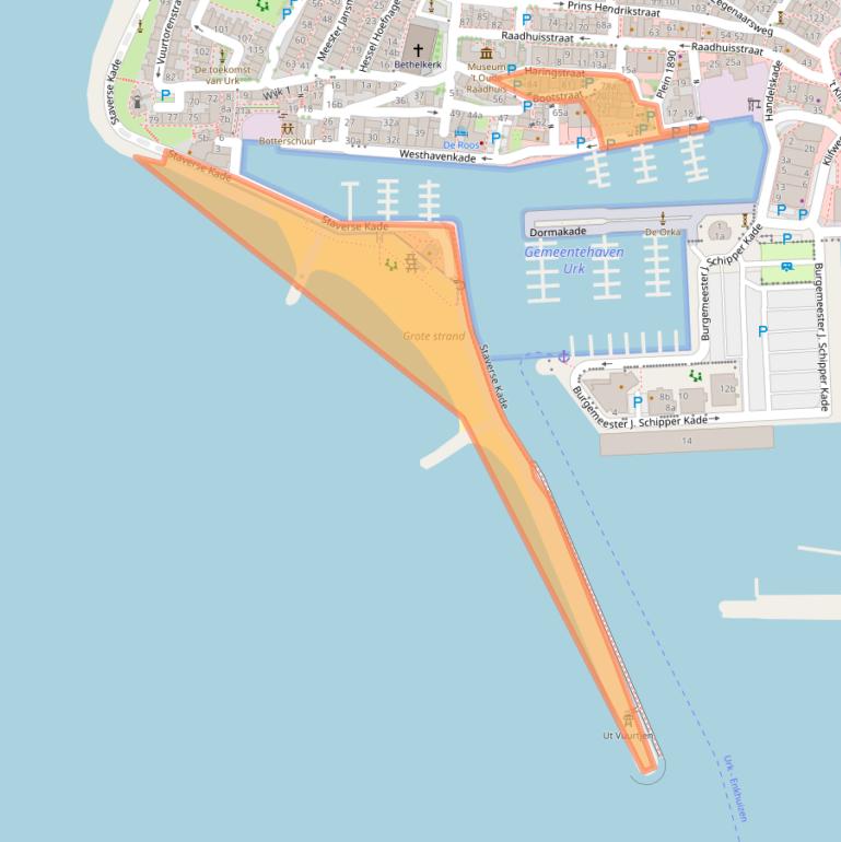 Kaart van postcodegebied 8321EN.