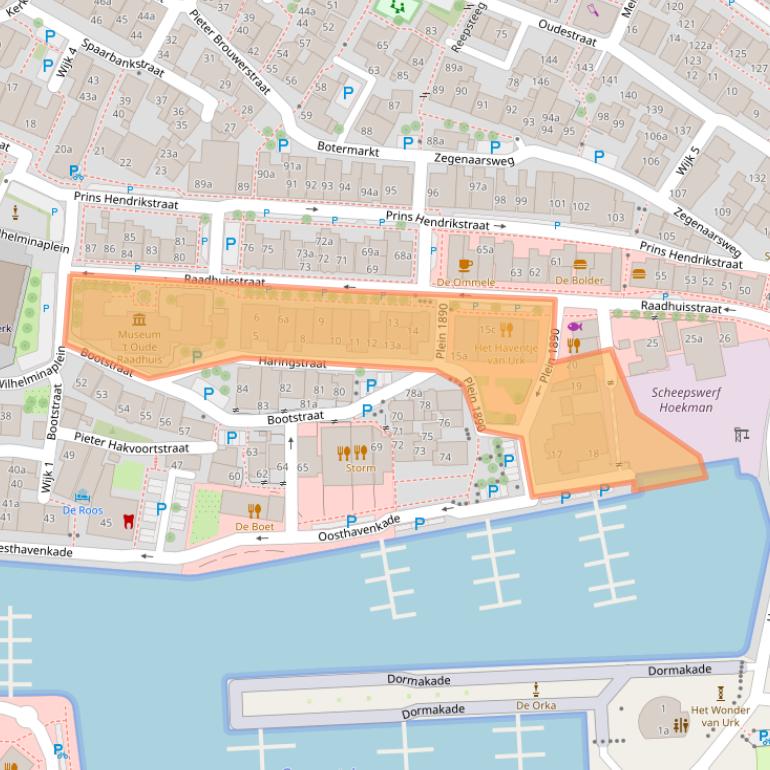 Kaart van postcodegebied 8321EP.