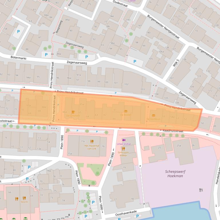 Kaart van postcodegebied 8321ES.