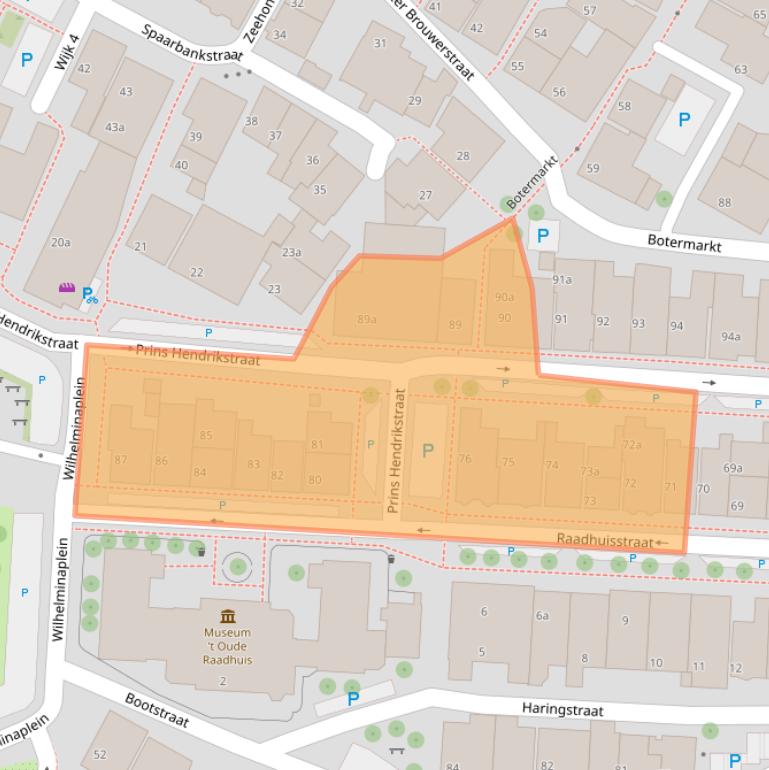 Kaart van postcodegebied 8321ET.