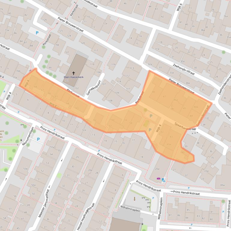 Kaart van postcodegebied 8321GE.
