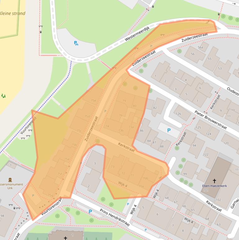 Kaart van postcodegebied 8321GG.