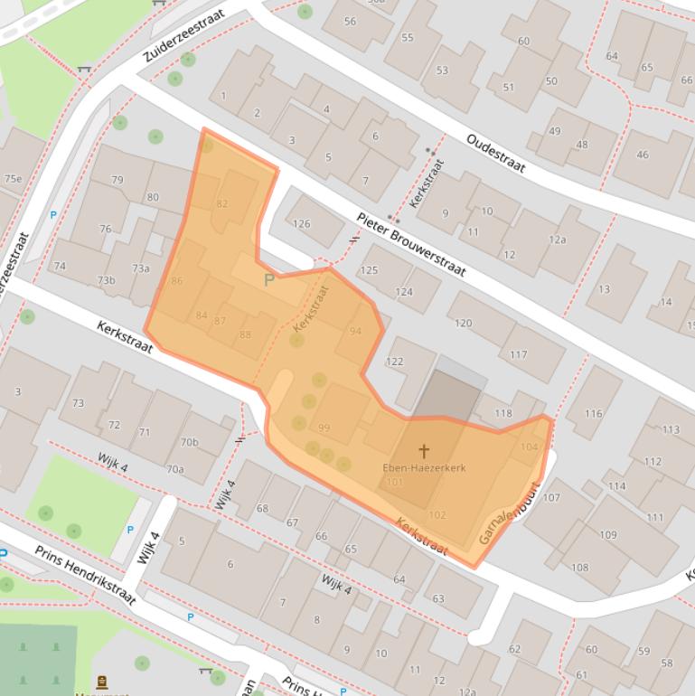 Kaart van postcodegebied 8321GH.