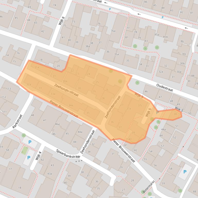 Kaart van postcodegebied 8321GL.