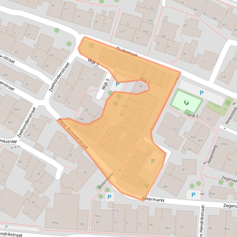 Kaart van postcodegebied 8321GM.