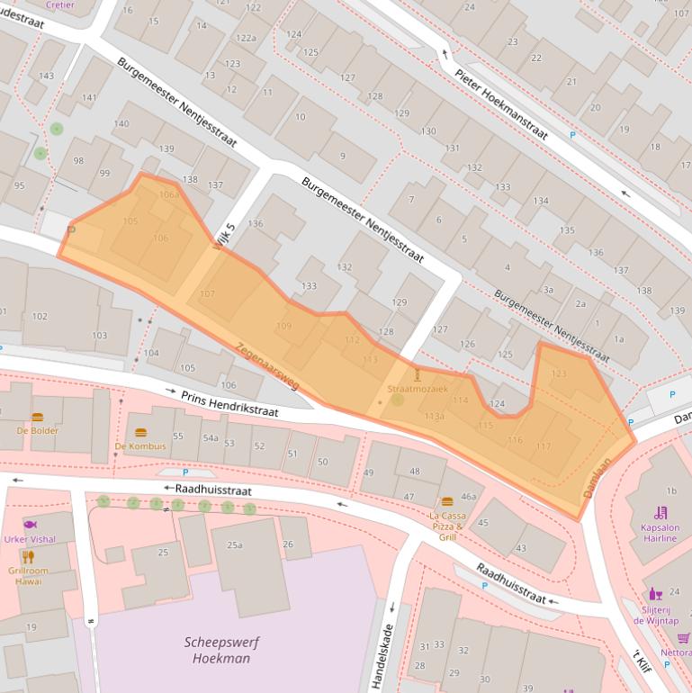 Kaart van postcodegebied 8321GR.