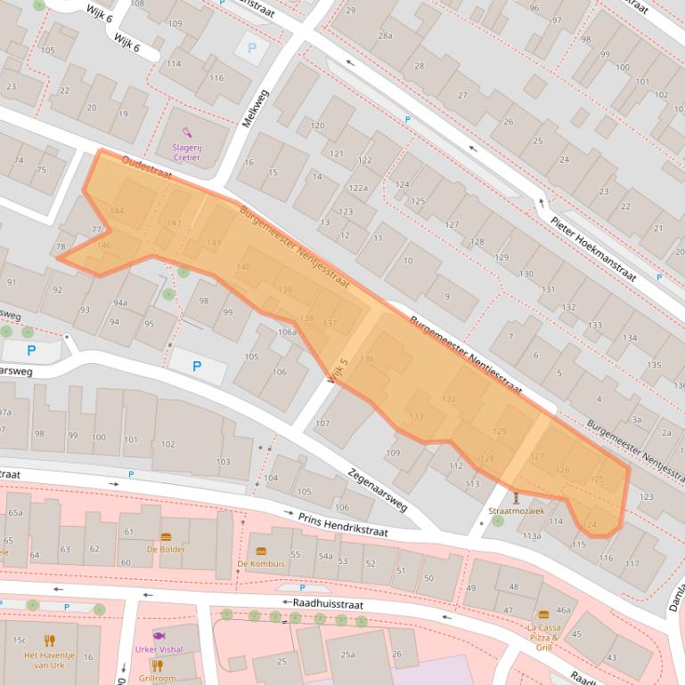 Kaart van postcodegebied 8321GS.