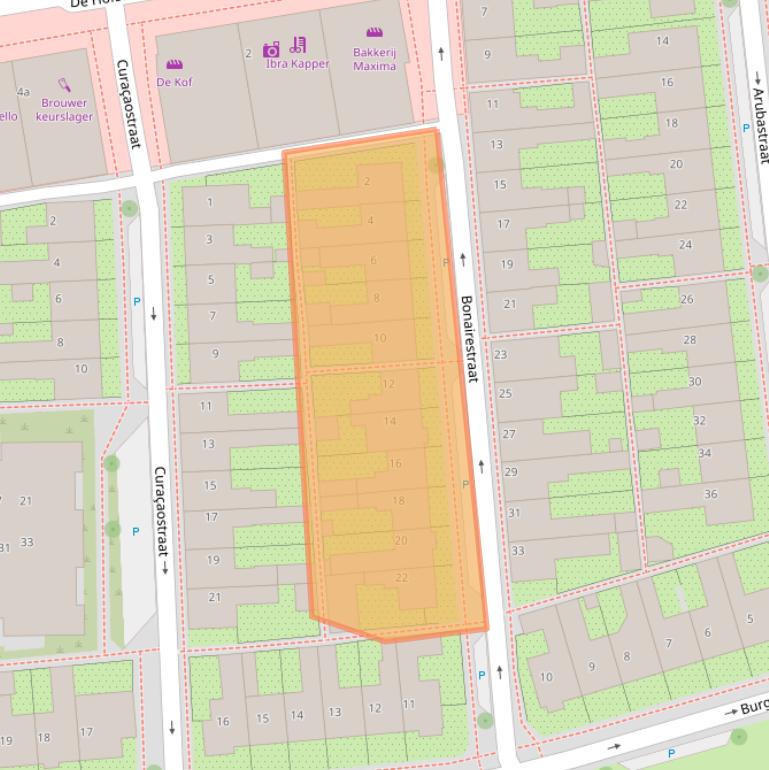 Kaart van postcodegebied 8321HB.