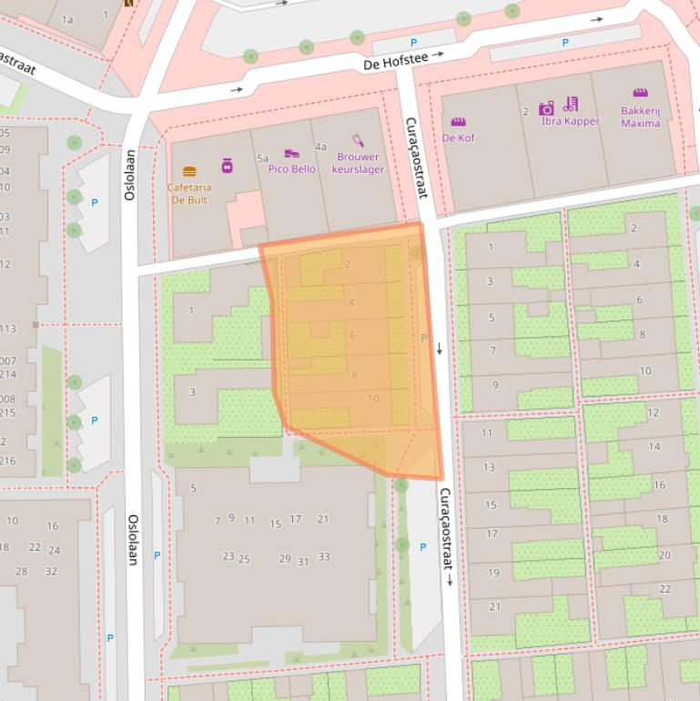 Kaart van postcodegebied 8321HD.