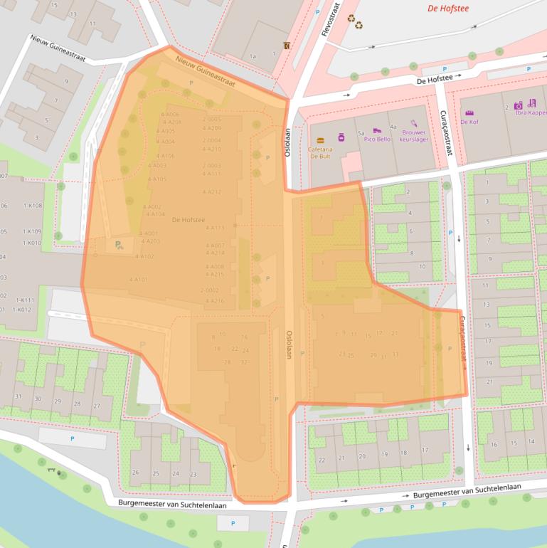 Kaart van postcodegebied 8321HE.