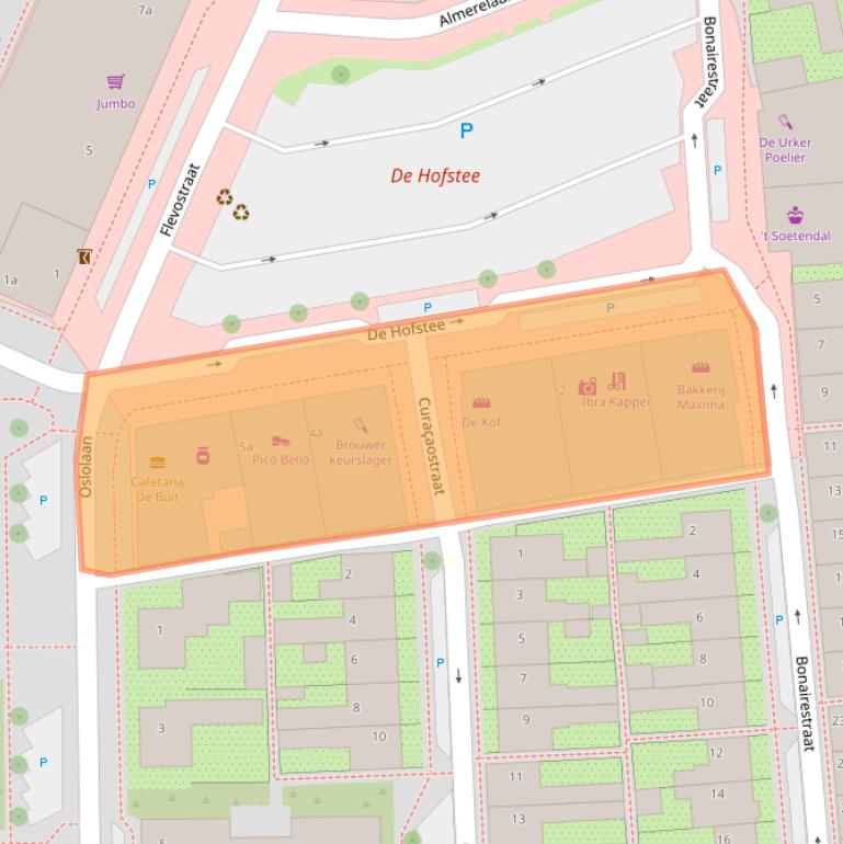 Kaart van postcodegebied 8321HG.