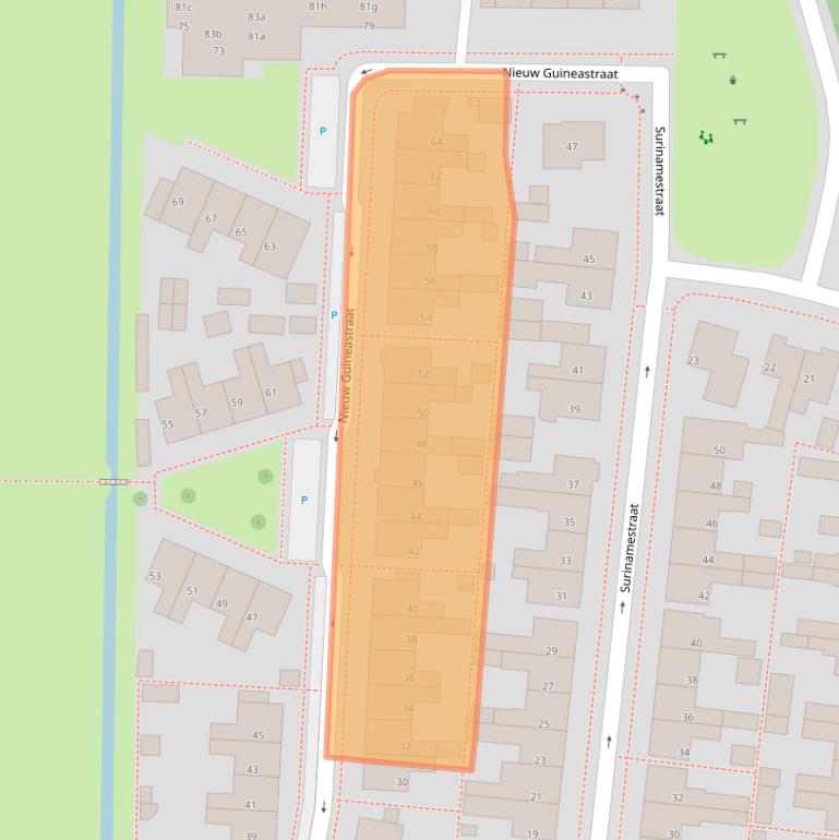 Kaart van postcodegebied 8321HP.