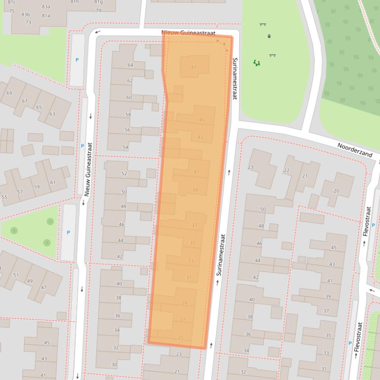 Kaart van postcodegebied 8321HS.