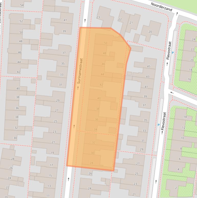 Kaart van postcodegebied 8321HV.