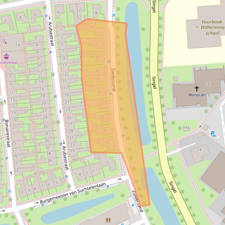 Kaart van postcodegebied 8321JC.