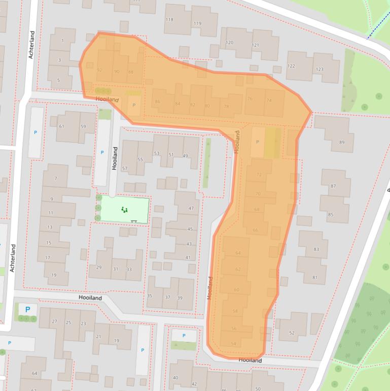 Kaart van postcodegebied 8321JX.